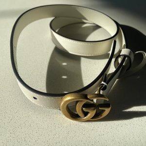 Gucci Off-White Toscano GG Belt 75 cm